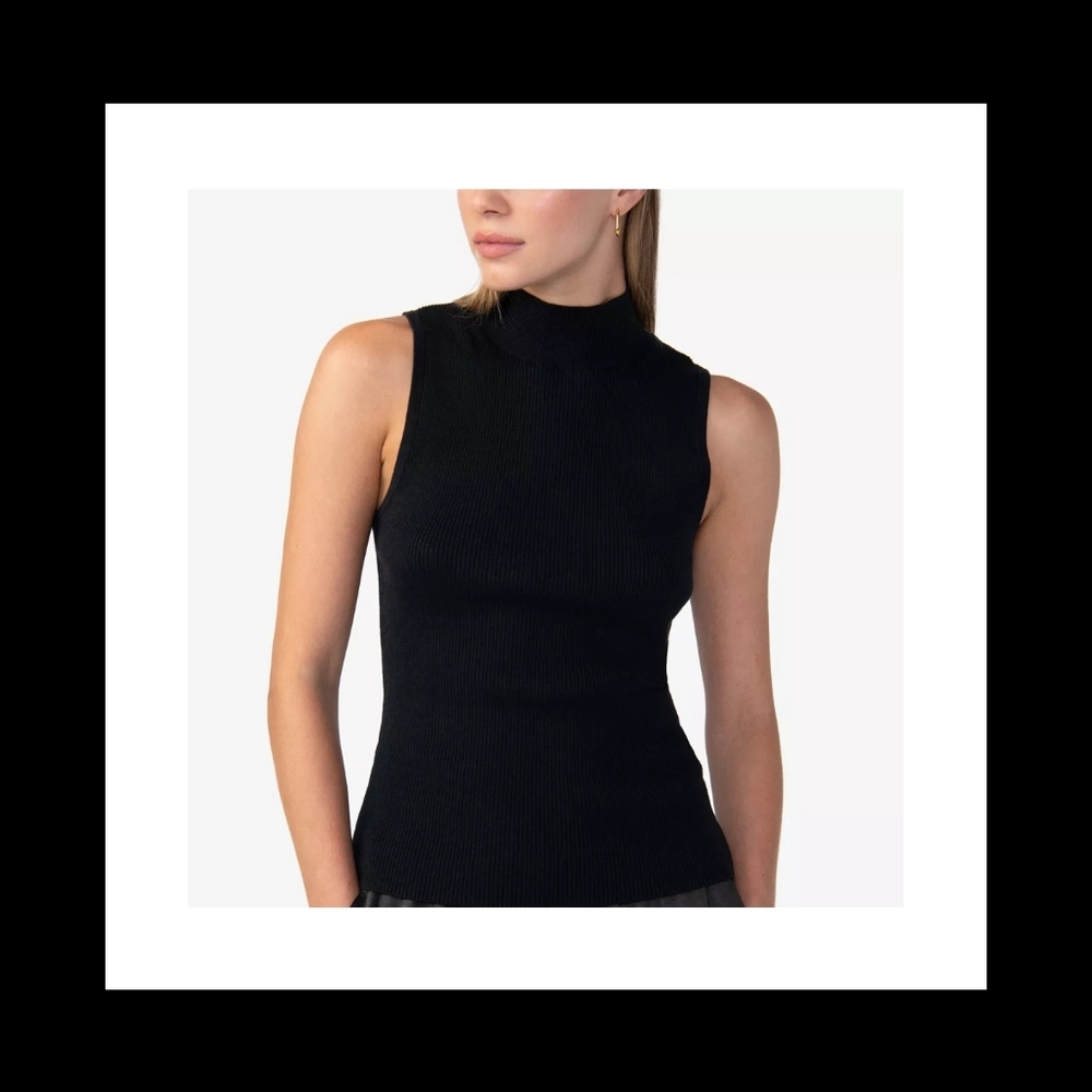 NWOT Aqua Mock Turtleneck Tank Top